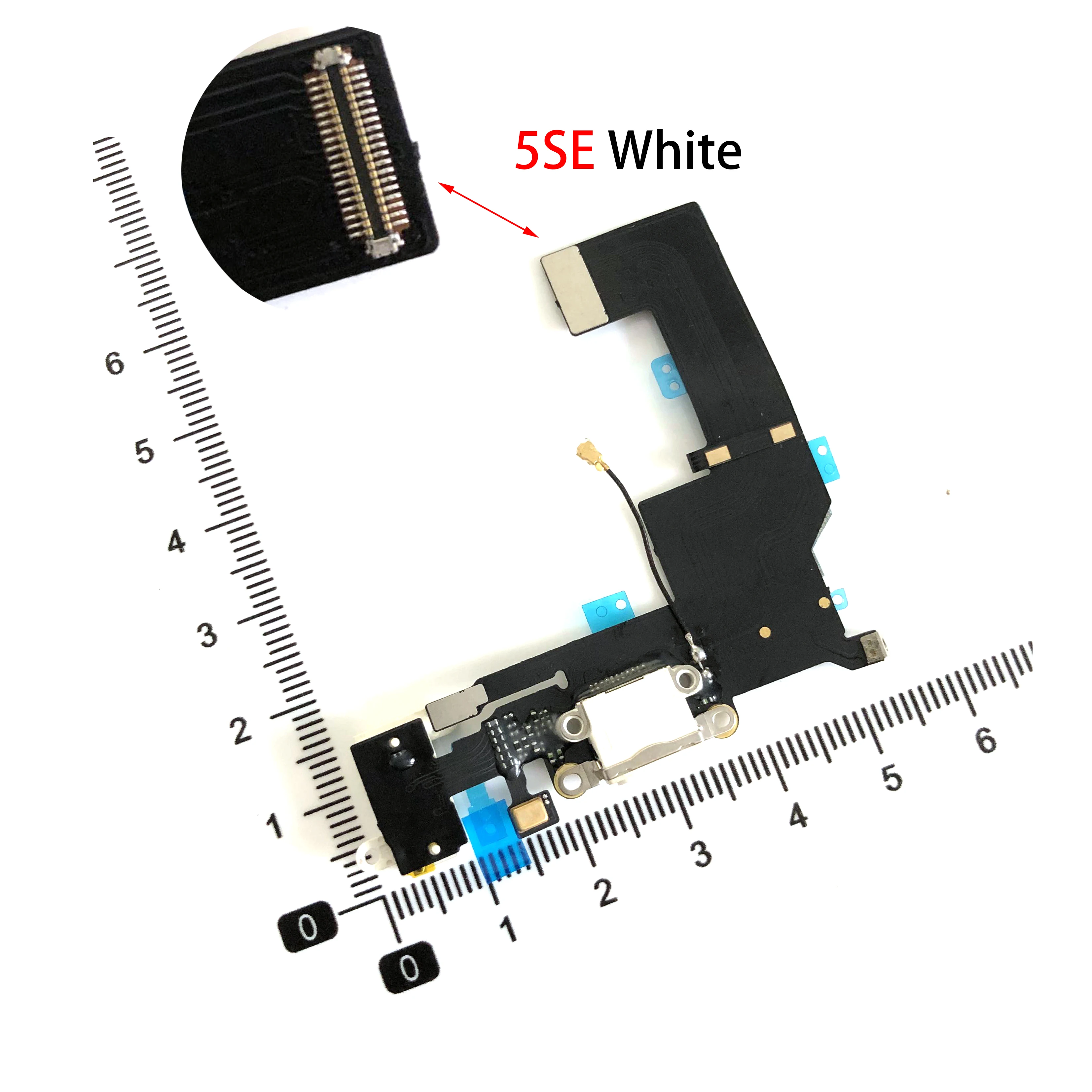 DEPALAI USB Charger Port For iPhone 4S 5 Flex Cable 5S 5c 5se Charging Dock Plug Connector With Mic Replacement Parts