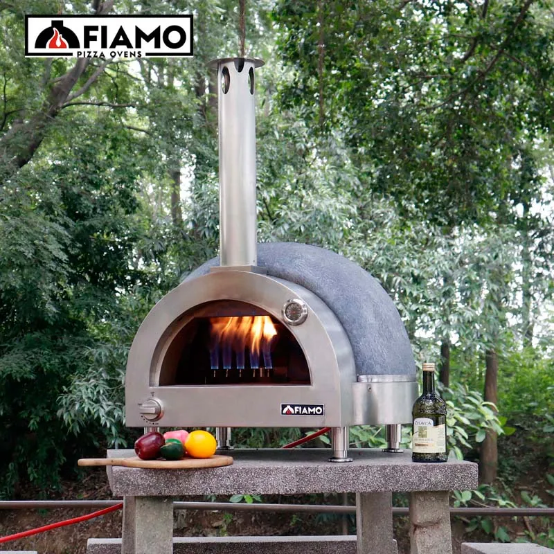 Countertop Promotional OEM Low Price Gas Pizza Dome Ovens Holds 4 Pizzas With Pizza Stone