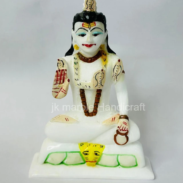 Beautiful Color And Design  Customized  Handmade Natural Pure  Marble  God Idol Lord  Shiv Jii For Warship Wholesale Best Price