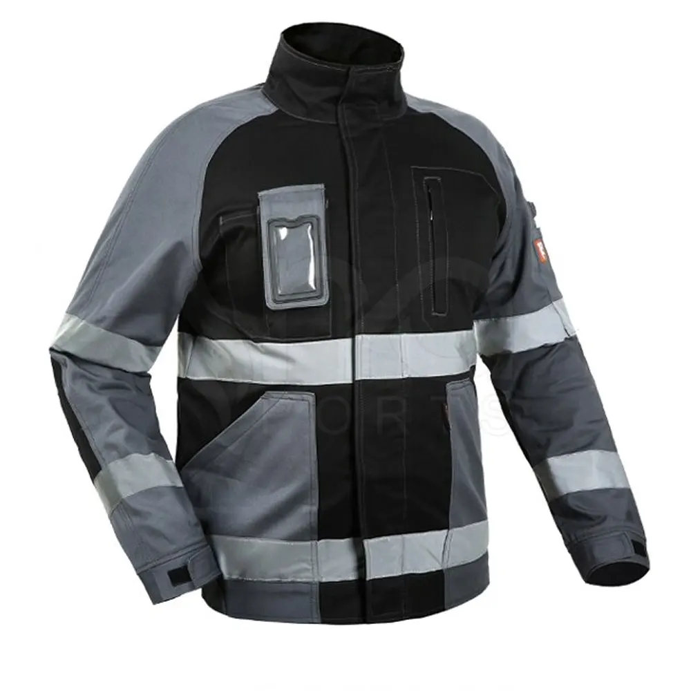 Wholesale Low Price High Visibility Workwear Jacket Industrial Work Jacket Reflective High Visibility Workwear Jacket