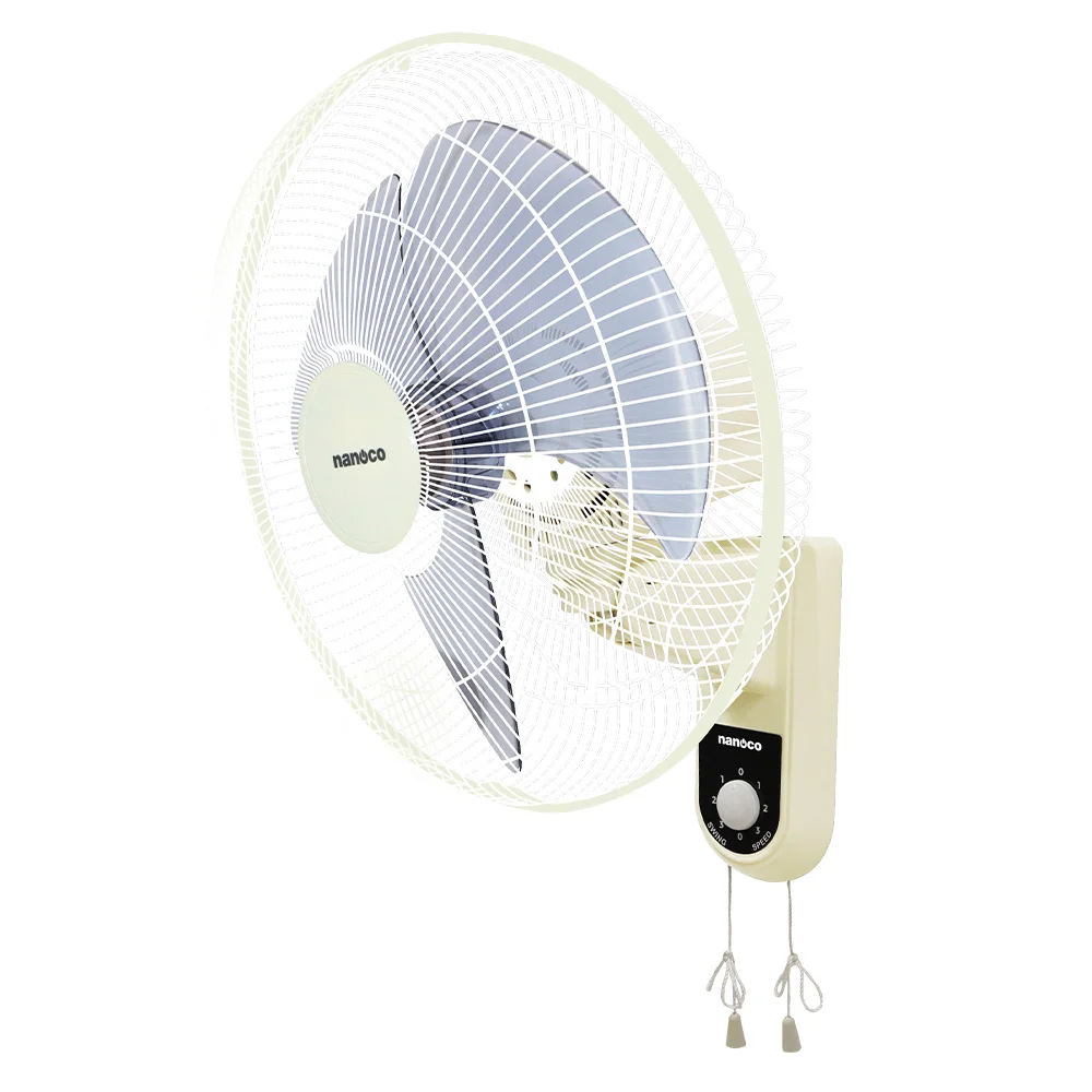 Nanoco NWF1611 Home Wall Ventilation Fan New Design Electric 40cm Blade Diameter Wall Mounted Ready for Export
