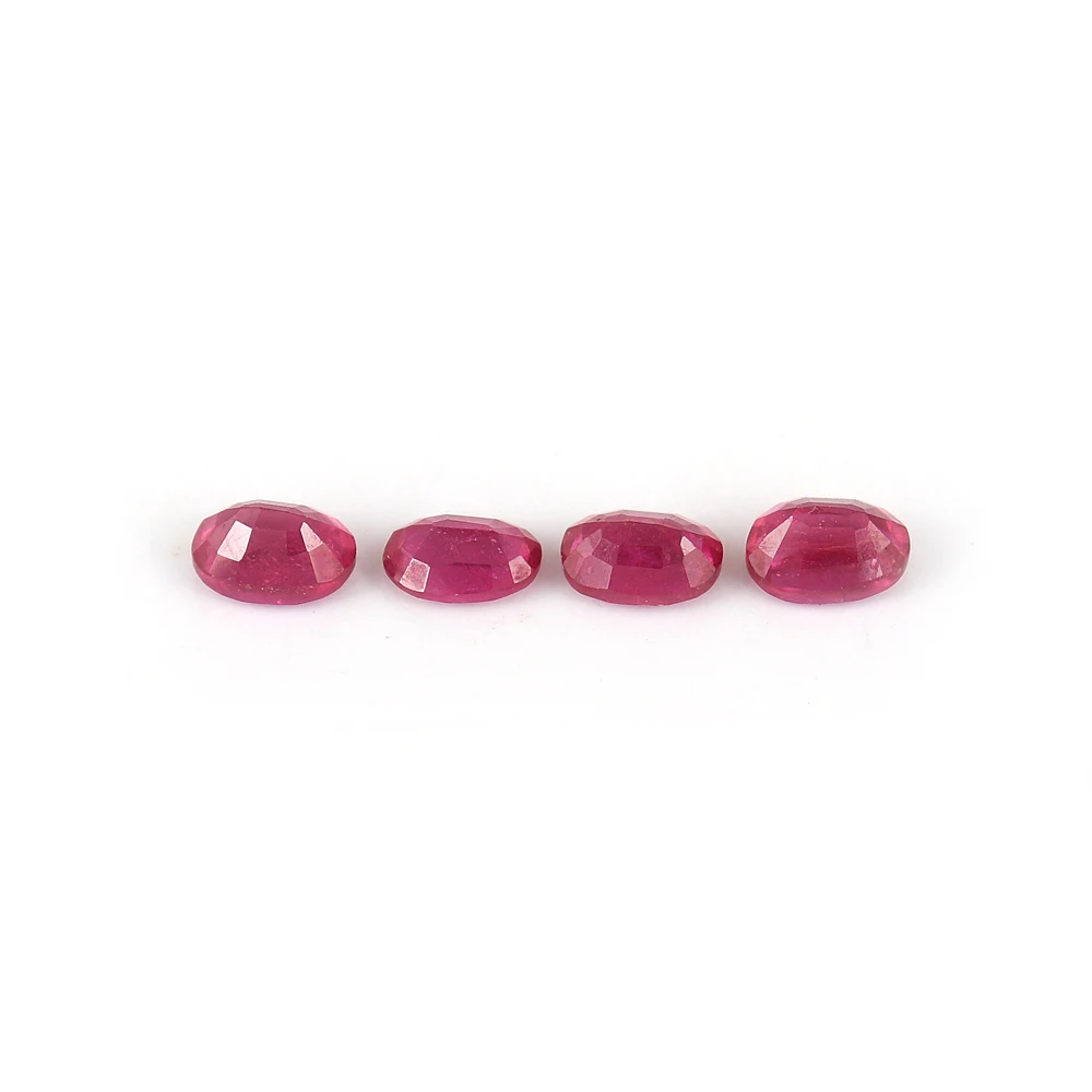 Natural Semiprecious Ruby Filled Mix Oval Cut Loose Gemstone Top Quality Semiprecious Natural Ruby For Jewelry Making Pendent