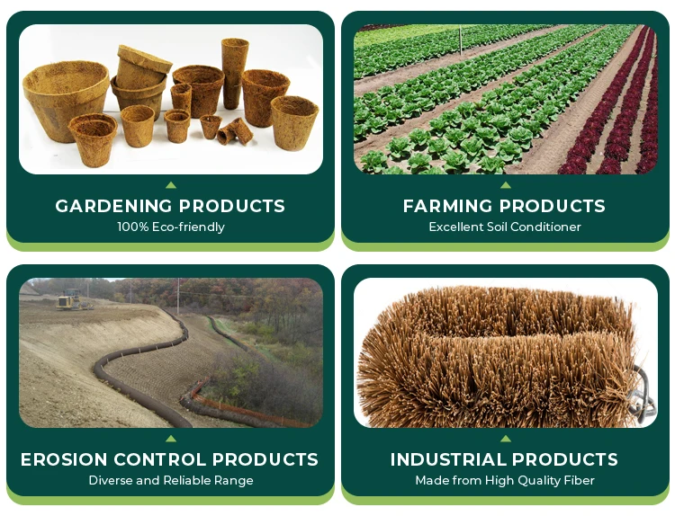 Newly Arrival High Standard Quality 100% Natural Eco-friendly Coir Fiber Logs for Erosion Prone Areas for Sale