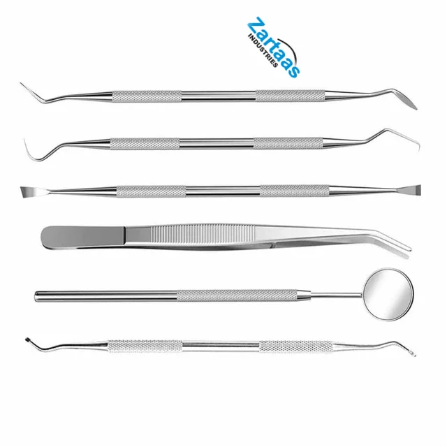 Dental Tools Set Dentist Hygiene Instruments Kit(6pcs) Including Dental Mirror Dental Instruments Manufacturer and Exporter