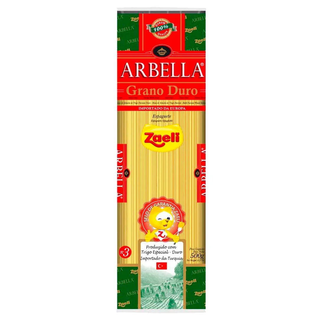 PASTA GRANO DURO SPAGUETTI 20x17,64oz food typical italian food made in Brazil recipes zaeli