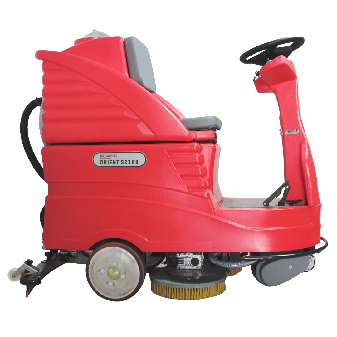 Best Quality Ride-On Floor Sweeper from Turkey Electric Scrubber Machine for Big Areas with Core Plastic Brush Component