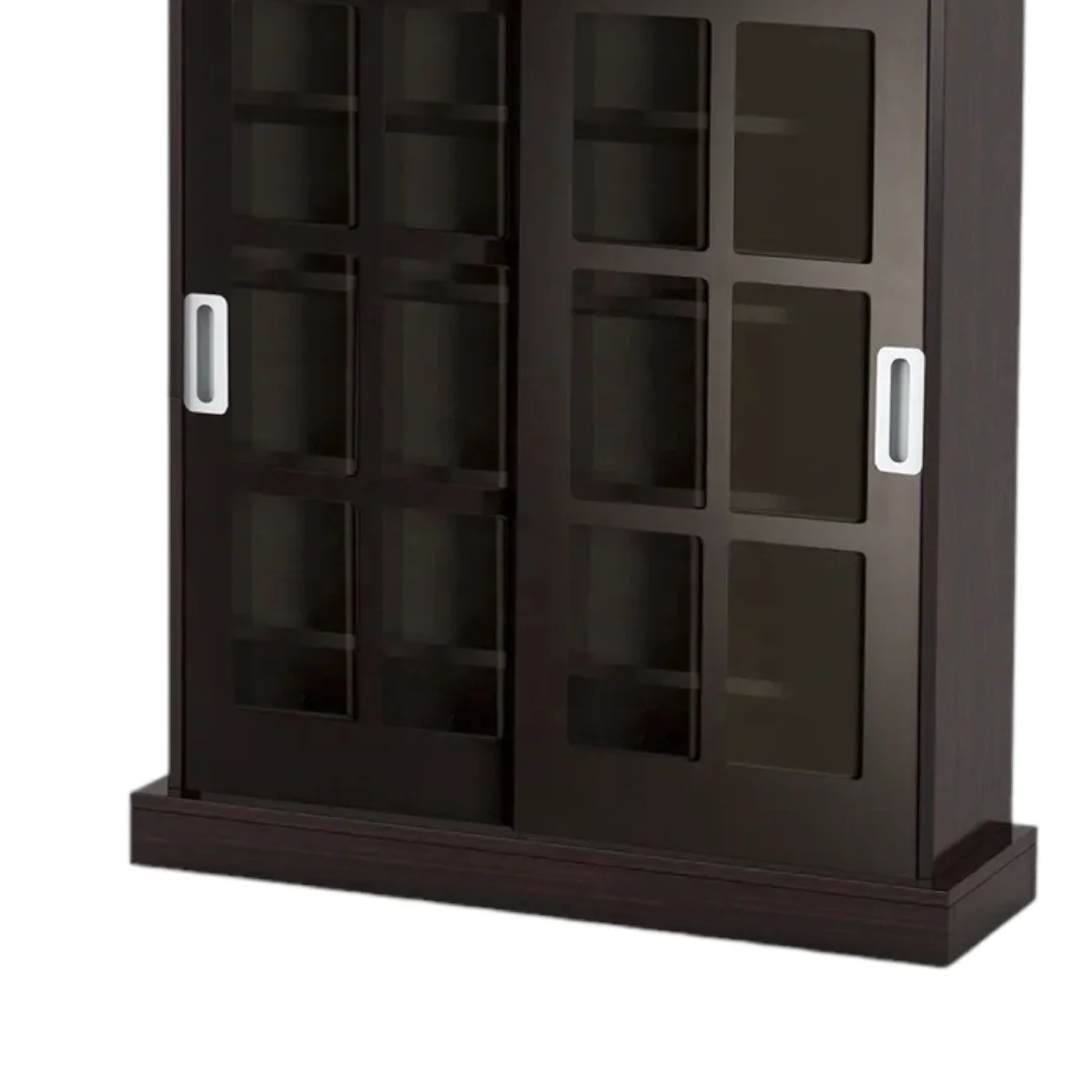 Multimedia Media Cabinet DVD CD Rack Solid Teak Wood