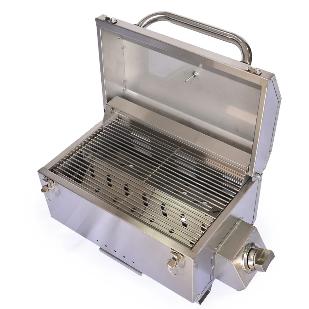 Wholesale Stainless Steel BBQ Grill 51cm 01 Burner Inox 304 High Quality Outdoor Not Coated BBQ Convertible Easily Assembled