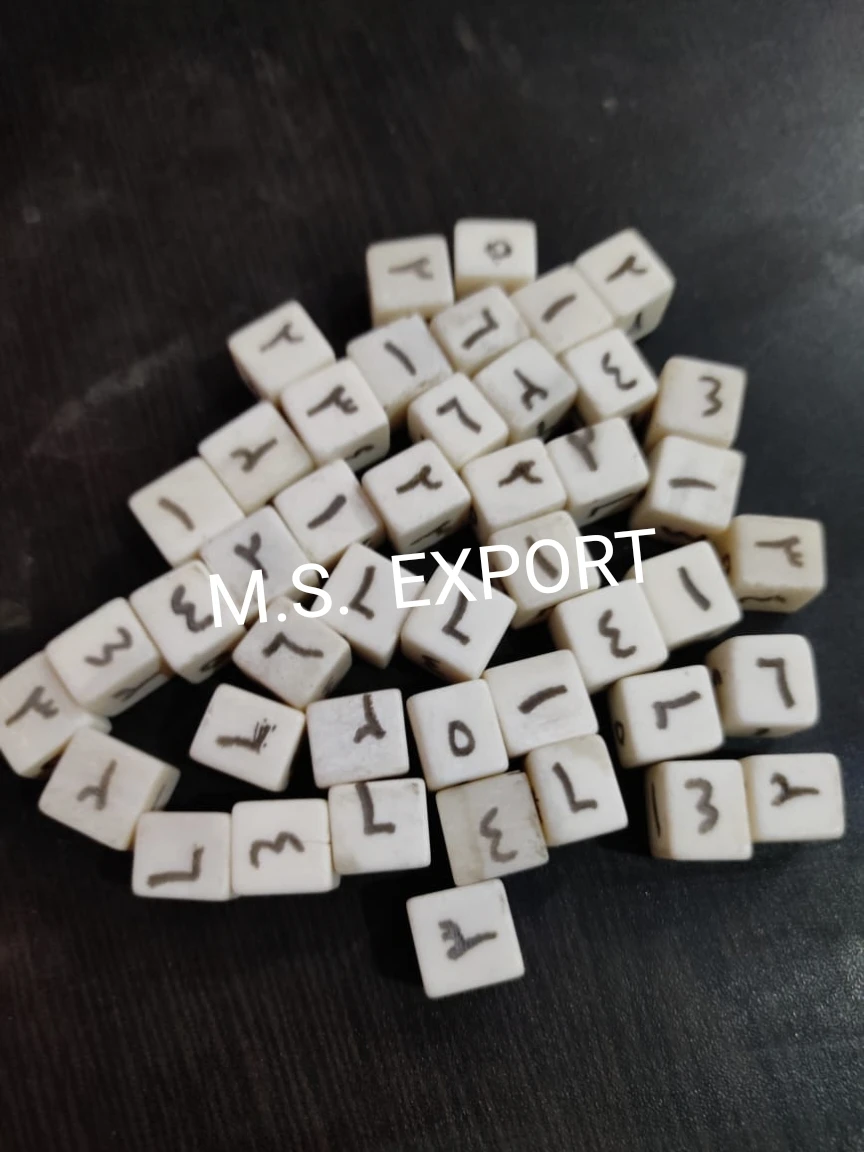 HIGH QUALITY GAME BONE DICE DOUBLE EYE LUDO DICE BUFFALO BONE DICE