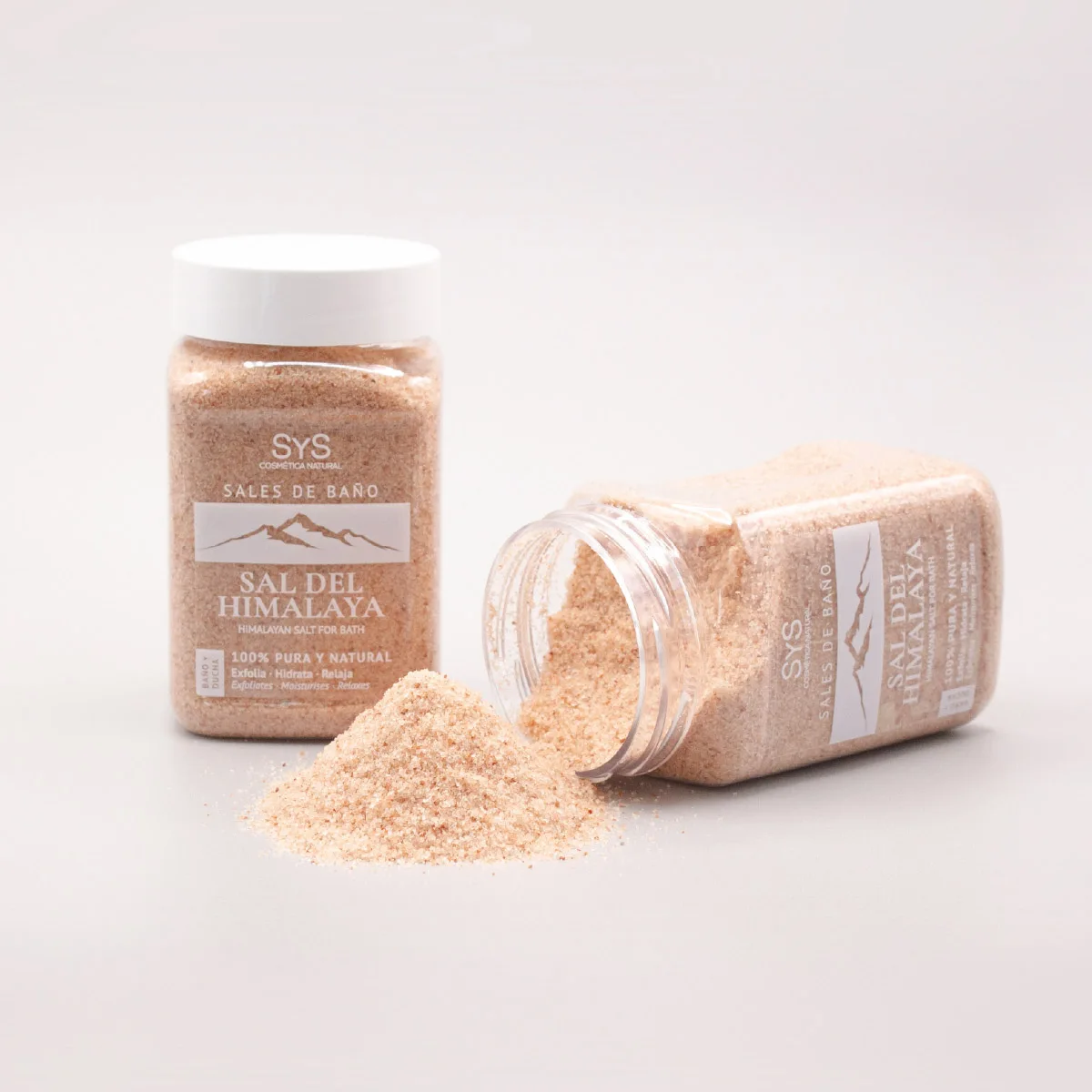 Organic Bath Salts Spa Himalayan Salt Colorful SYS 400gr Wholesale Private Label Moisturizing Relaxing Natural Bath Salt Jar