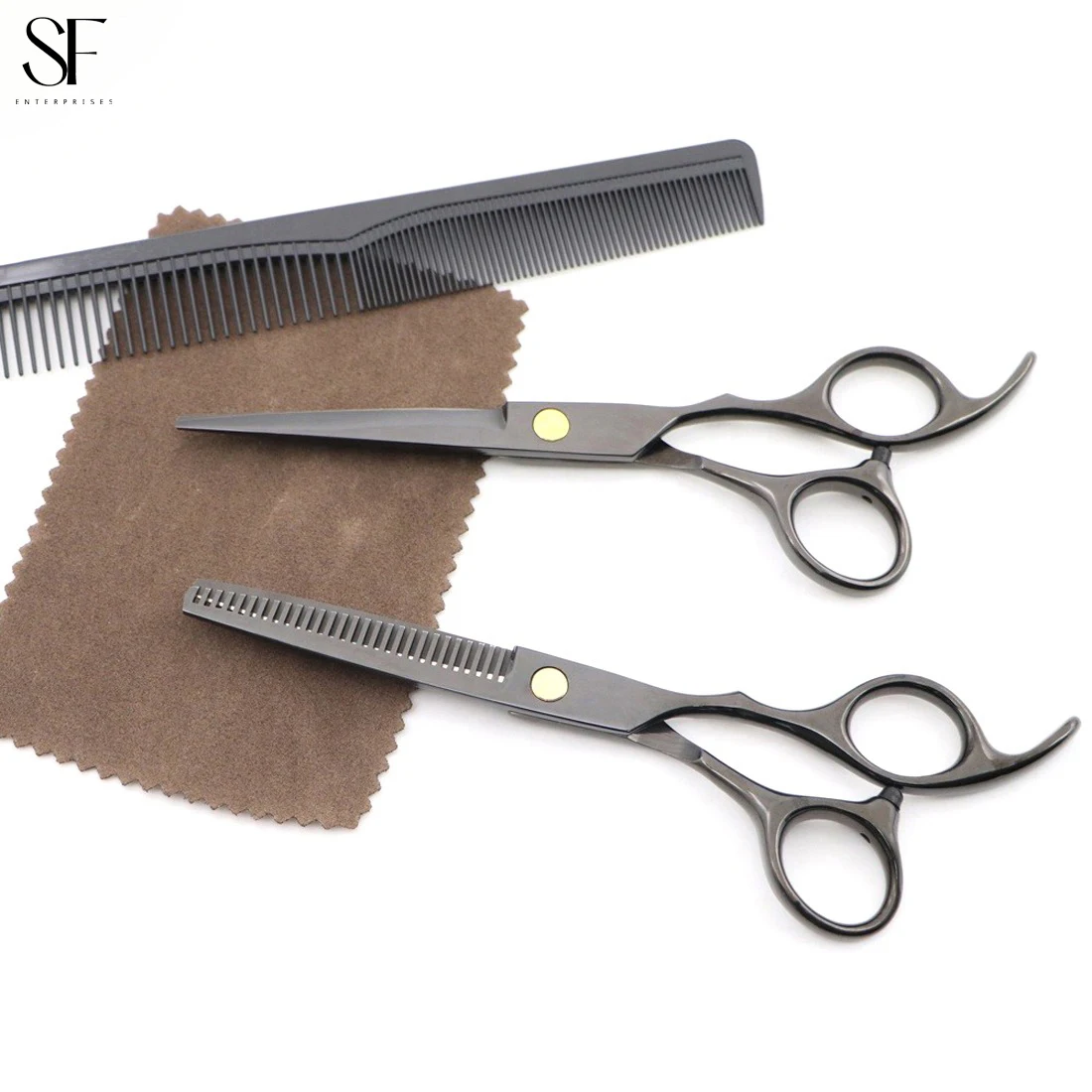 Barber Kit Adjustable Screw 6 inch Hair Cutting Thinning Scissors Hairdressing Scissors Set Top Beauty Instruments