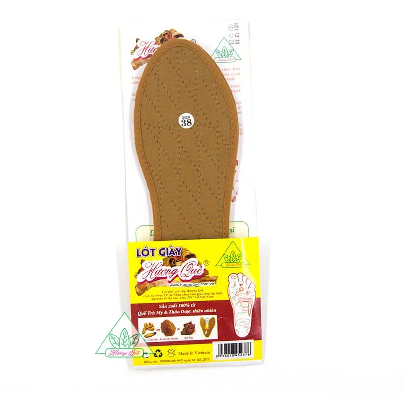 Cinnamon shoe insoles High quality and comfortable made in Vietnam full length styrofoam anti-bacterial insole