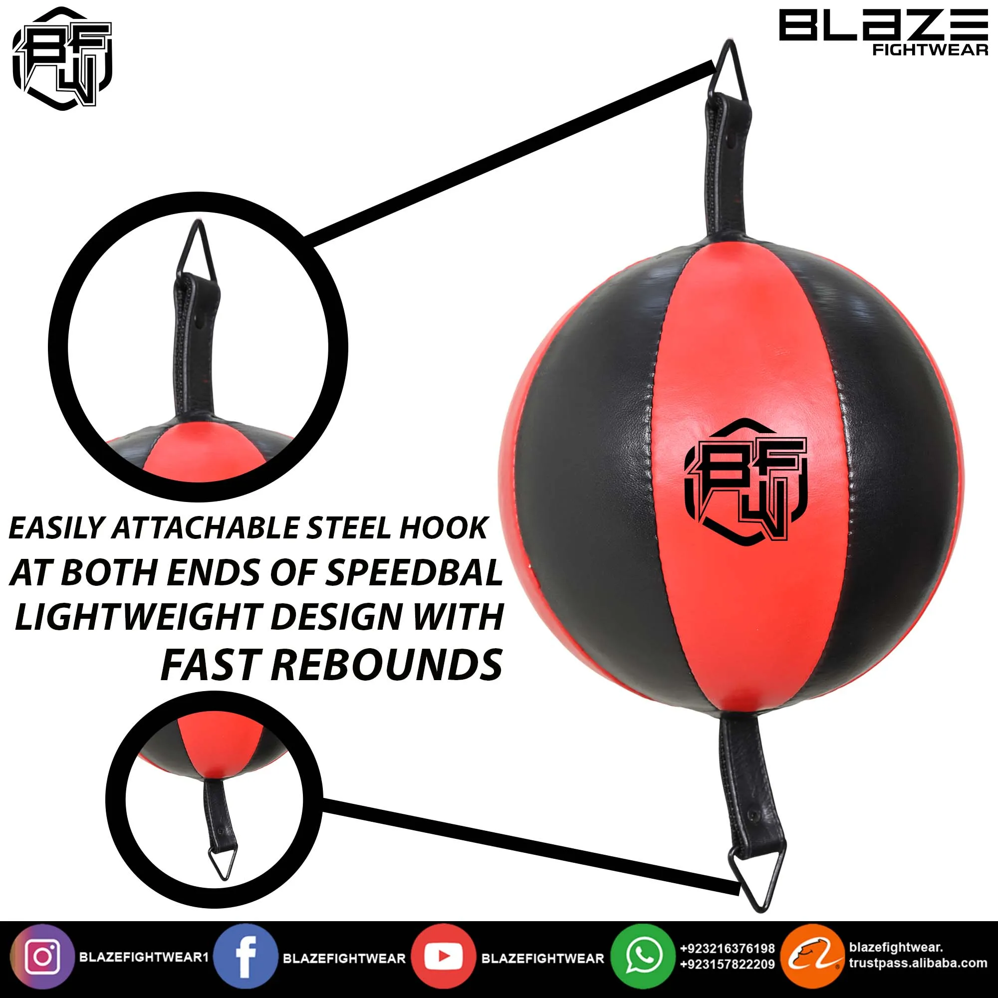 Double End Speed Bag Boxing Equipment Adjustable Punching Training Speed Ball Pu Leather