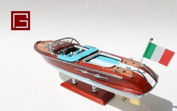 Gia Nhien Manufacturer Approve Custom Design small Special Riva Aquarama 25cm - WOODEN SPEED BOAT -  HIGH QUALITY