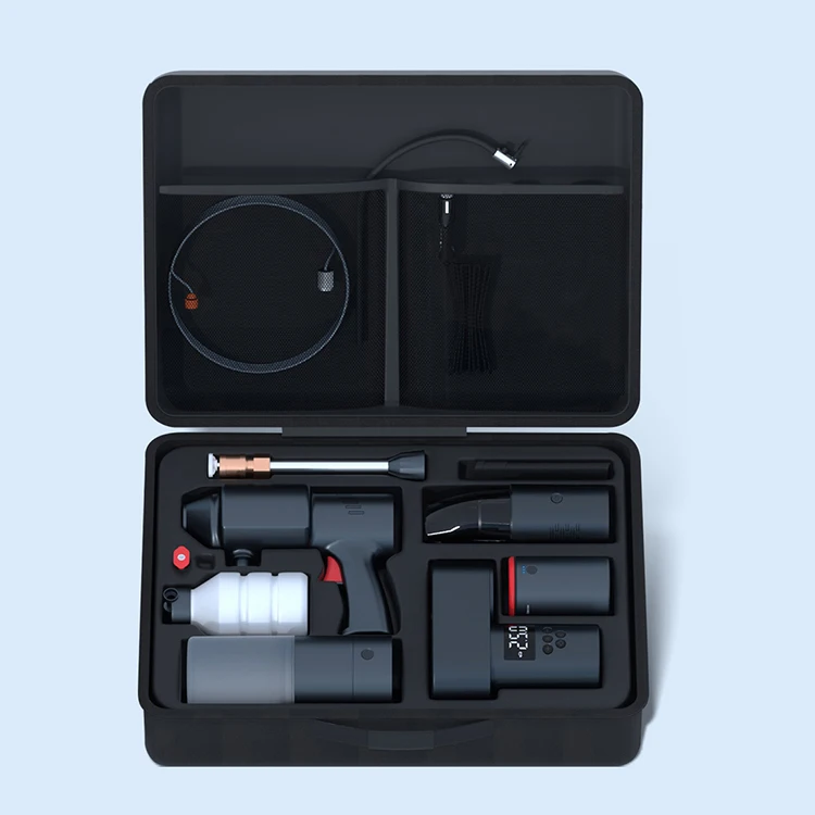 Portable powerful high pressure 24V lithium cordless wireless car wash water jet foam gun car washer with battery