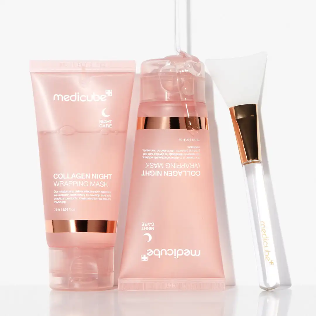 Korean Skin Care Products Collagen Wrapping Mask Medicube Collagen Overnight Wrapping Peel Off Facial Mask 75ml / 2.53 fl. oz