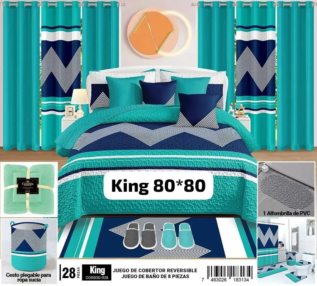 Ready to Ship 24Piece Bed Sheets Plant Printed Floral Duvet Cover Set Bedding Set