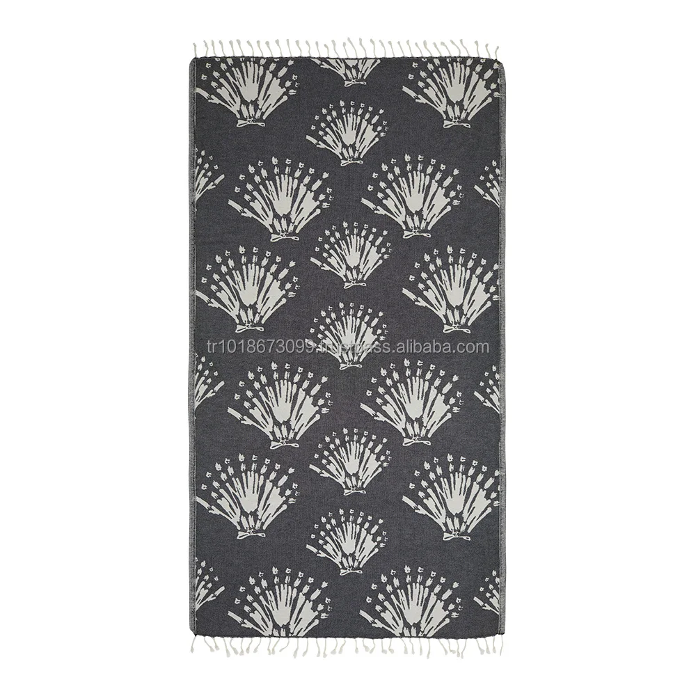 Wholesale Turkish Hammam Beach Towel Deep Journey 100% Cotton Peshtamal pestamal pestemal Hamam pestemal Towels Fouta Jacquard