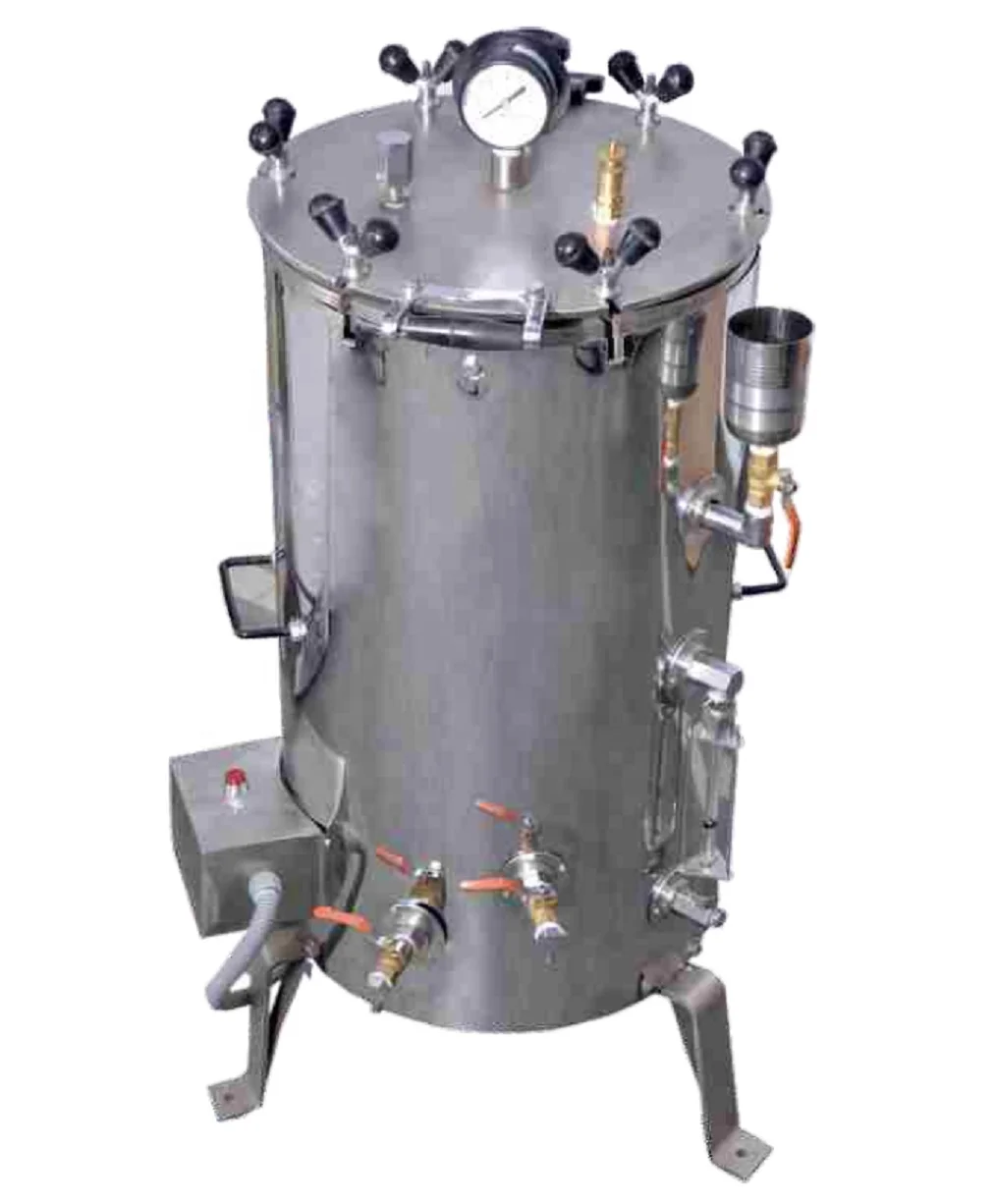 Stainless steel portable autoclave Laboratory portable Steam sterilizer autoclave 22 liter dental autoclave