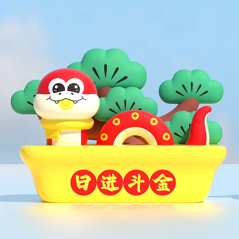 Welcome Festival Customized Giant Inflatable Bosai Model Wonderful Inflatable Cartoon Snake Mascot