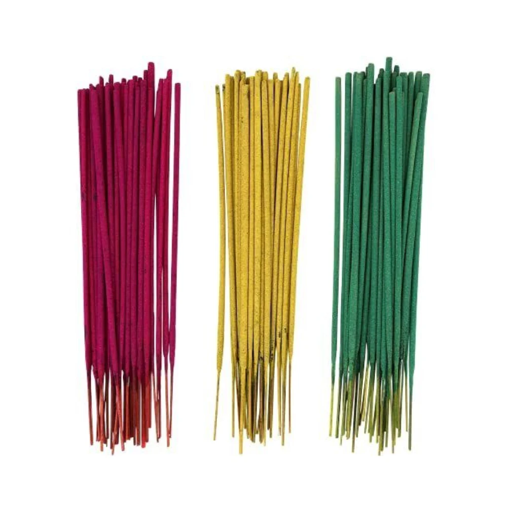 Hot Sale Attractive Multicoloured Handmade Incense from India Excellent Packing Wood Agarbatti with Sandalwood Scent