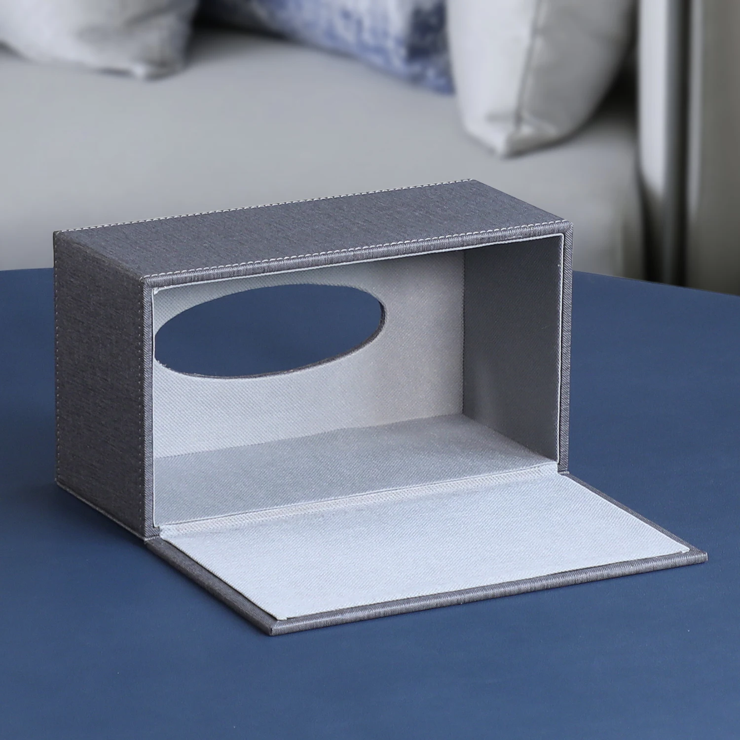 Standard Size Tissue Box Cover with Magnetic Opening interior napkin box decorative leather box napkin holders for restaurant