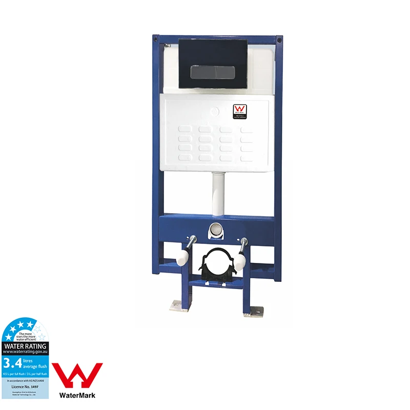 Australian watermark certified concealed toilet cistern, wall hung toilet flush cistern