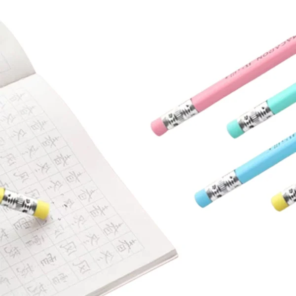 Лидер продаж на Amazon, карандаш цвета Макарон классического дизайна, деревянный карандаш HB с ластиком