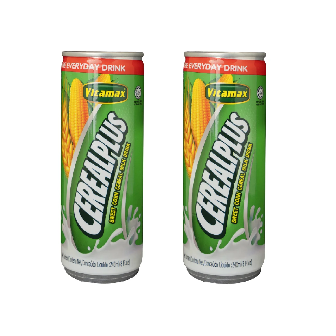 Ready To Drink Mixed Flavoured OEM Energize Dessert Milk Grain Bulk Vitamax Cereal Plus Sweet Corns 240ml x 24c