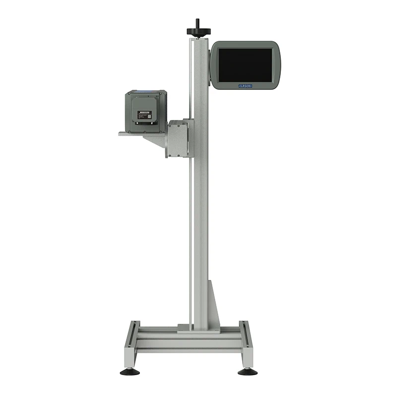 Hot selling Flying 30W CO2 Laser Marking Machine Laser Printer for Plastic Bags Cable Wire PET Bottle