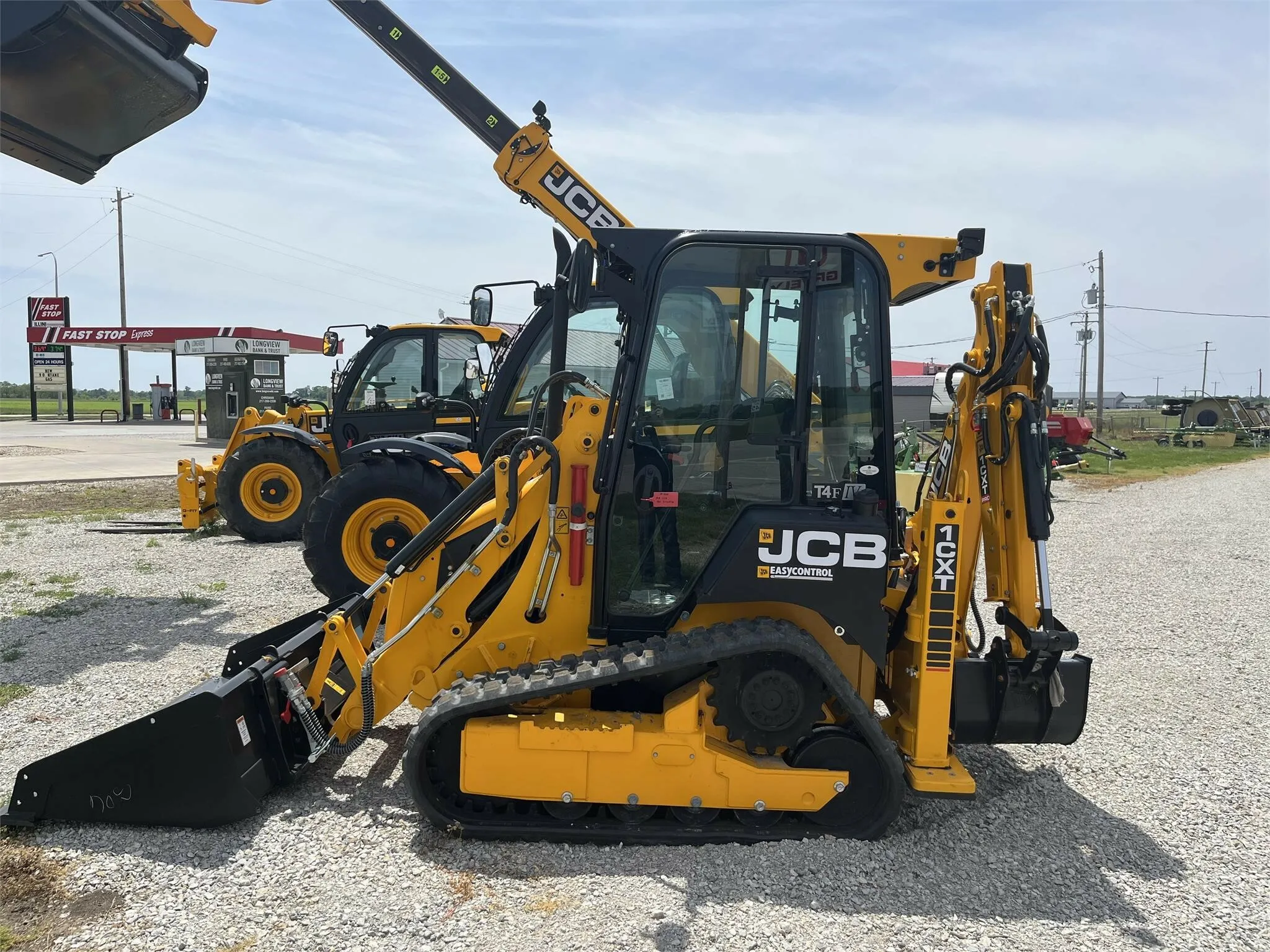 JCB 1CXT  Teleskid Skid Steer Loader CE EPA Diesel Engine Electric Power Quick Hitch and Hydraulic Float Skid Steer Loader