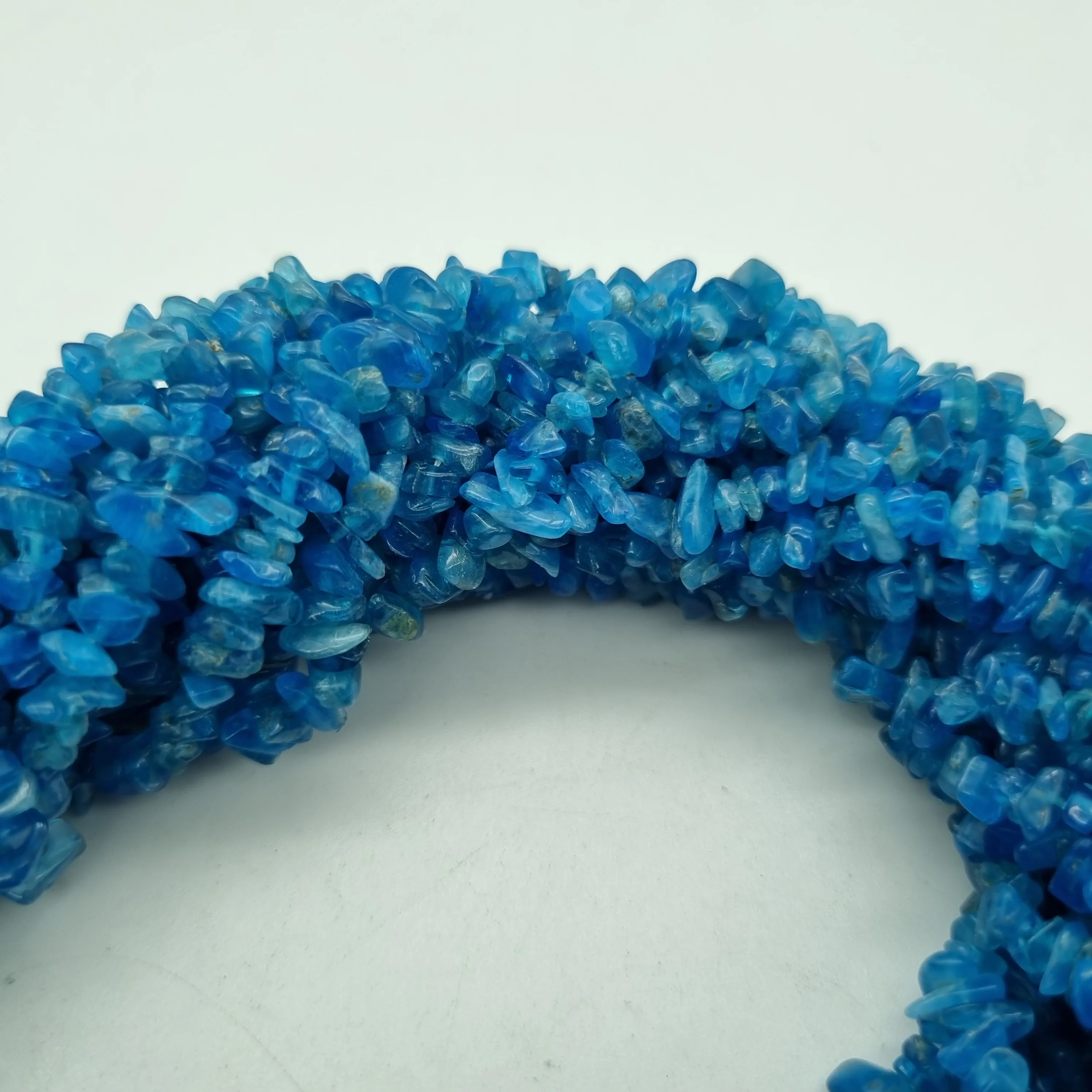 Natural Neon Blue Apatite Uncut Chips High quality In Factory Price Direct By Manufacturer For Jewelry Making