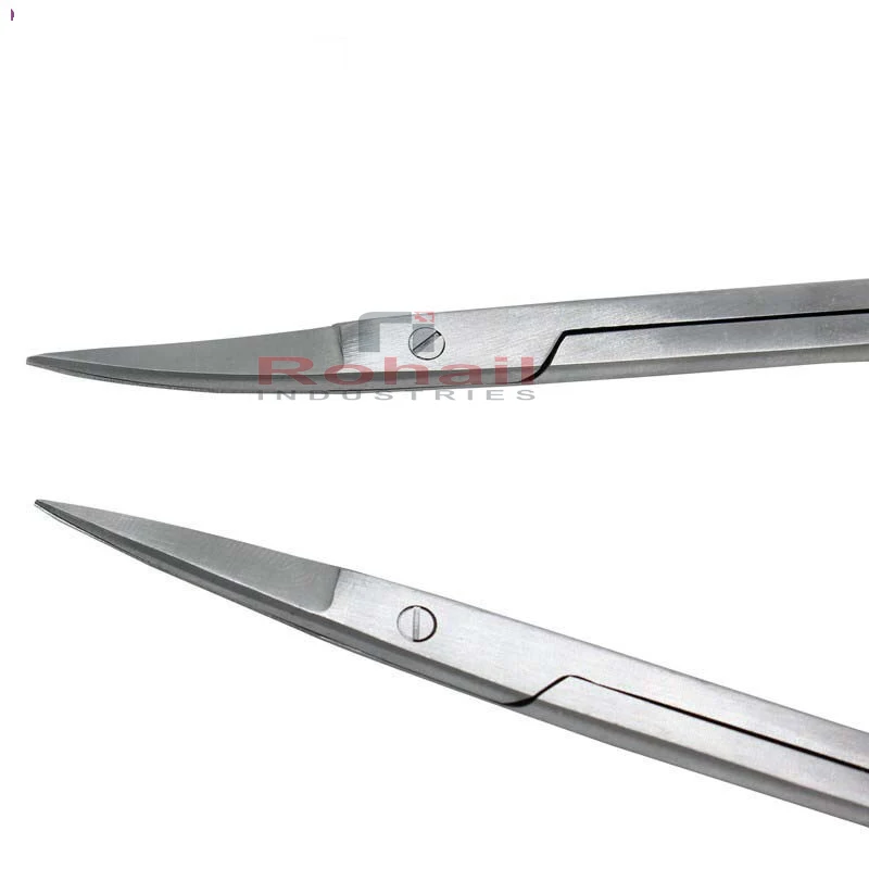 Радужки Резинки ножницы с прямым и изогнутым направлением работы стоматологические хирургические сделано в Пакистане RI-DI-0062