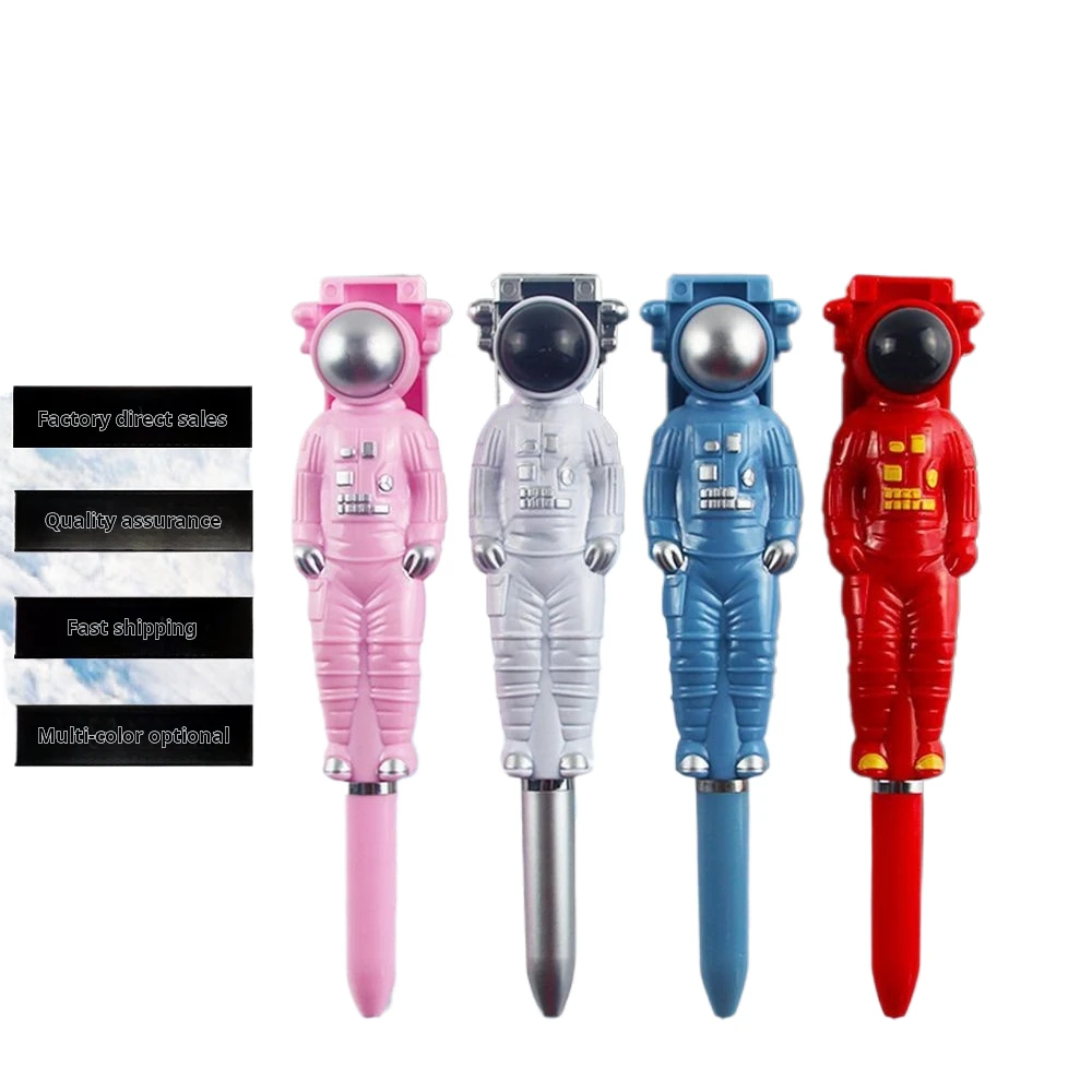 Original 3D space series pen cartoon astronaut shape ballpoint pen space commemorative gift can print logo