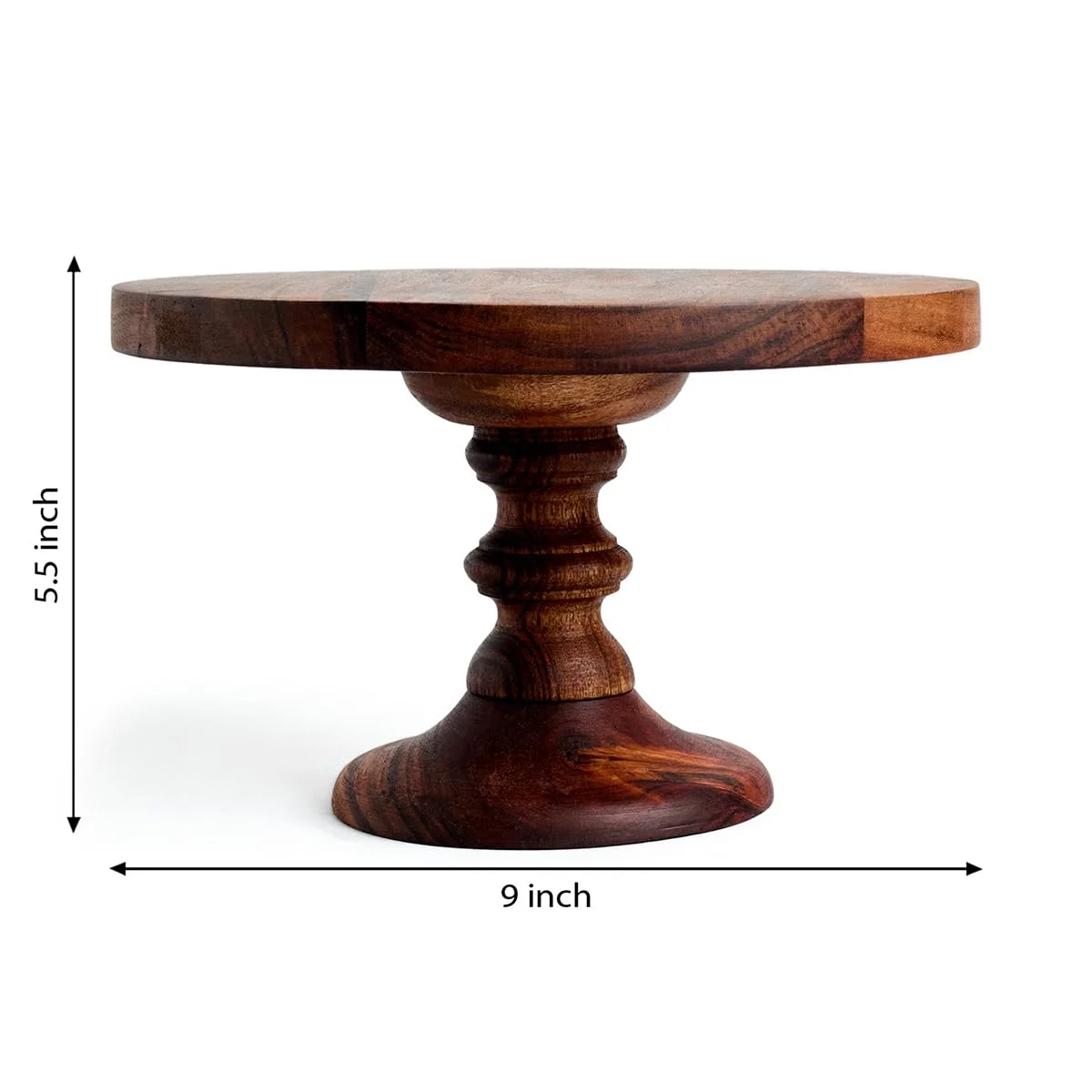 Premium Fully Wooden round Cake Stand High Quality for Elegant Displays at Weddings Birthdays Anniversaries Special Events
