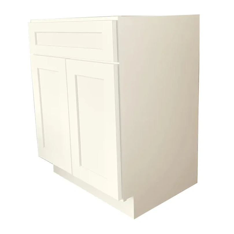 Good Sustainability Affordable Customizable White Color Bathroom Vanity Plywood Two Side Cabinets