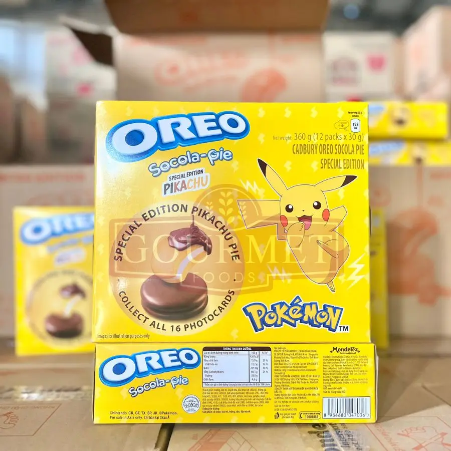 Cadbury Oreo Chocolate Pie 360g Pika chu Version with Yummy Yummy delicious taste for wholesale price