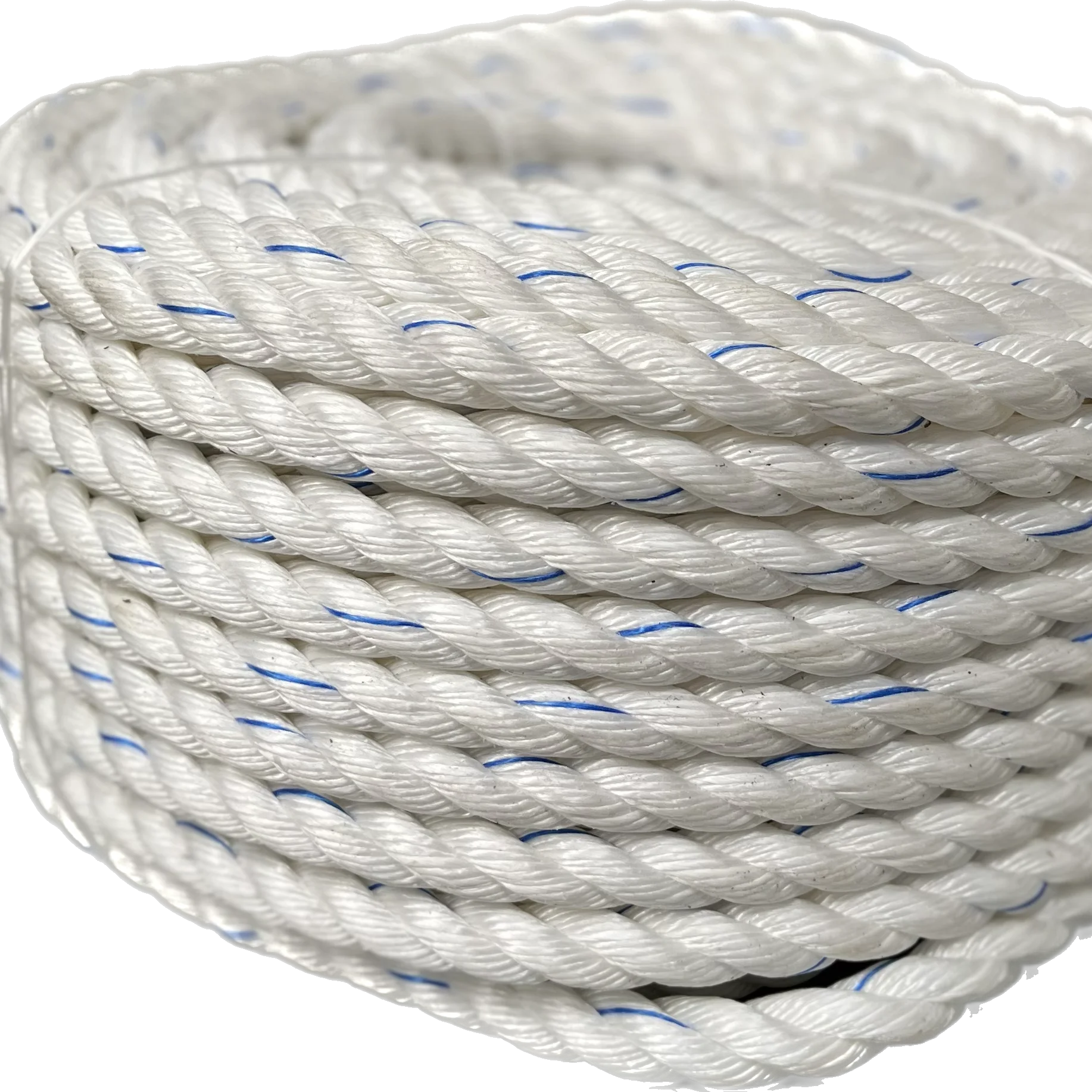 PP Virgin Plastic Polypropylene PP Danline 3 and 4 Strands Twisted Ropes 4mm - 40mm size Made in India