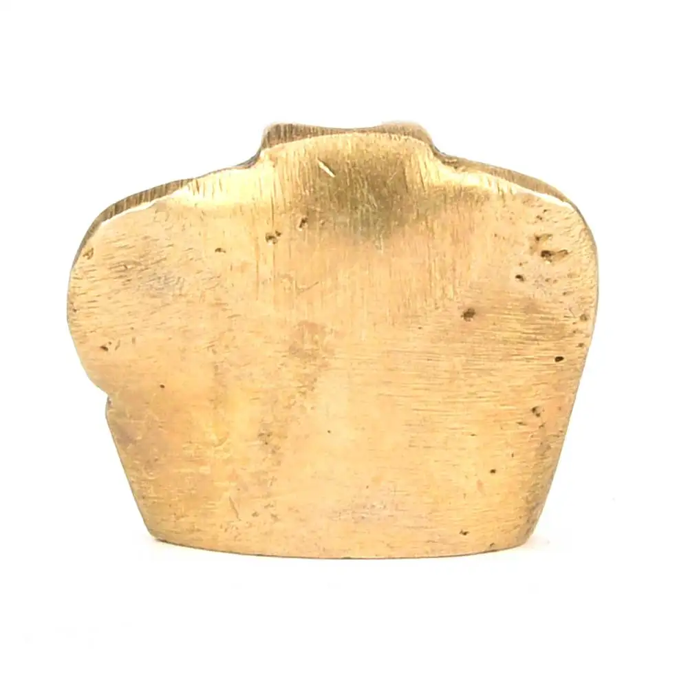 Ручной работы индийских Латунь Золотой Бронзовый лорд Ганеша скульптуры фигурка Статуэтка домашний декор подарочные товары 2 5x1 см SMG-418