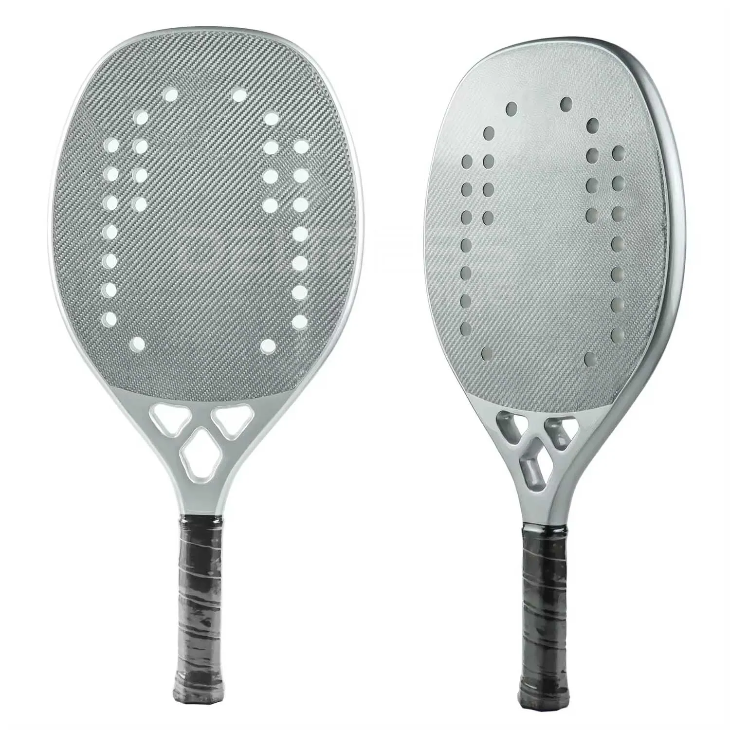 New Premium Full Carbon Beach Tennis Racket Medium Balance Soft EVA Padel Rackets Designs in Wholesale Price