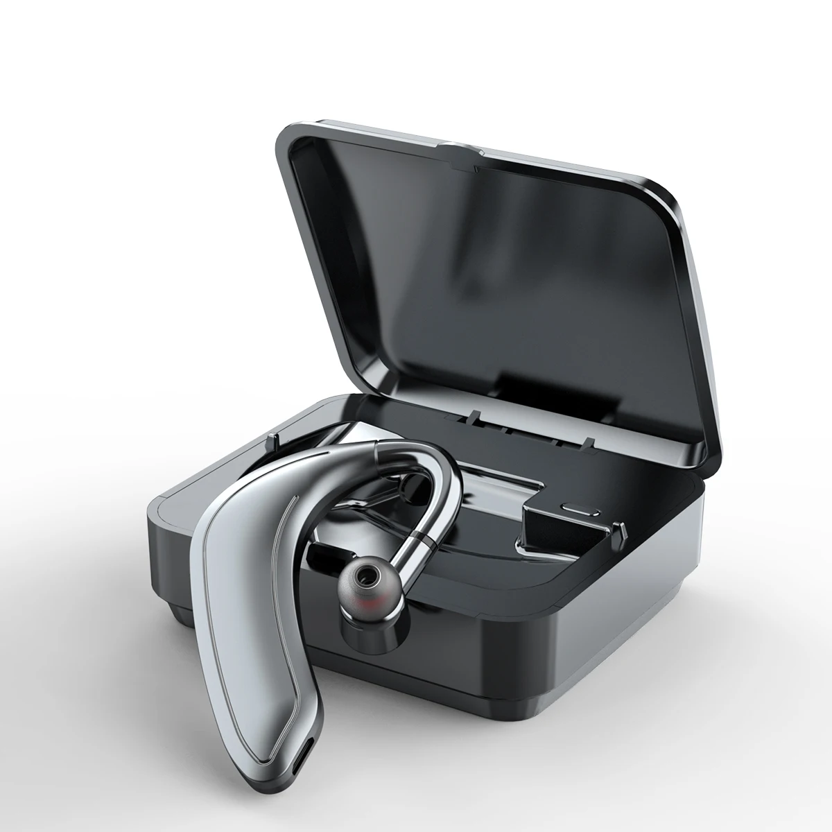 earphones hanging /w Battery case ear type driving car ear phones headphones universal mini single ear headset