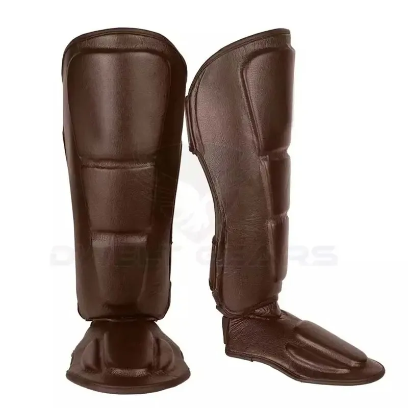 Customized Shin Pads With Personalized Design Shin Guard PU Material High-Density Leg Protectors for Boxing MS-SG-0009