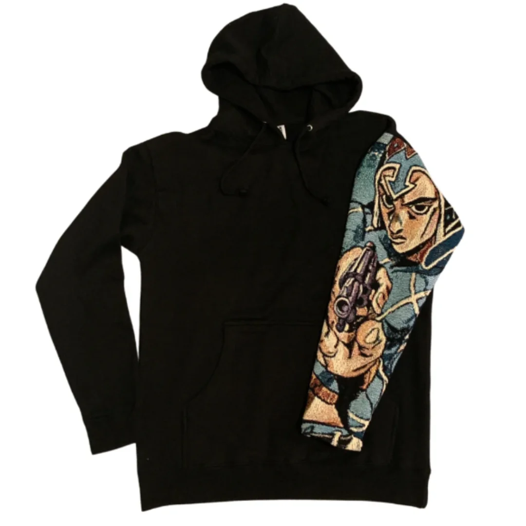Худи из гобелена/аниме/Bape с пользовательским логотипом, худи с вышивкой из гобелена оптом для мужчин и женщин