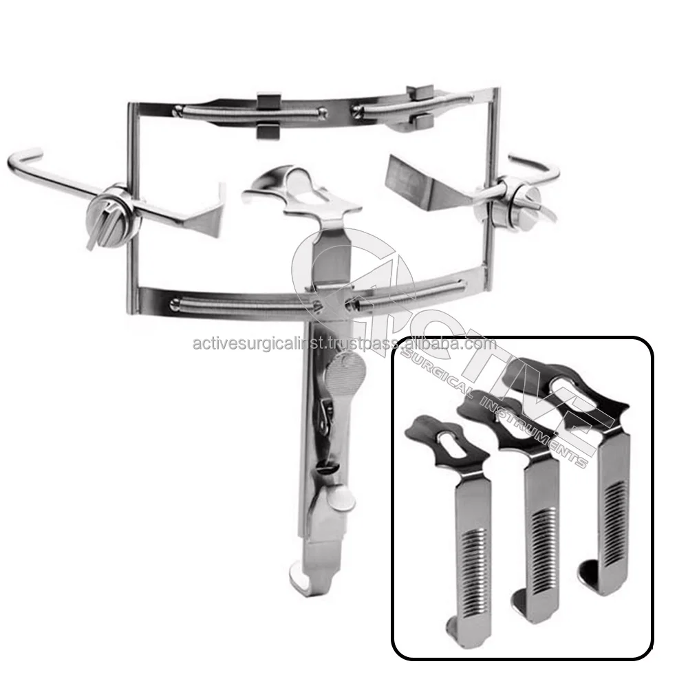 Wholesale Dingman Mouth Gag Retractor With 3 Tongue Blades Stainless Steel Dental ENT Surgical Instruments CE