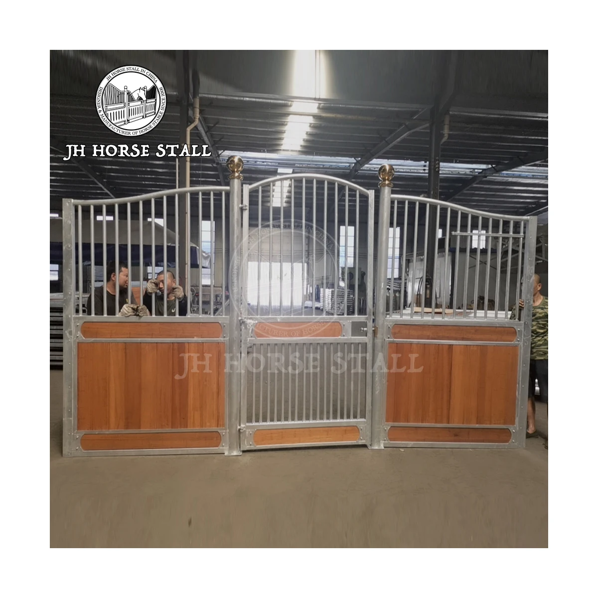 JH E08 Direct Factory Professional Manufacturer Steel Frame Structure Horse Stable for Sale