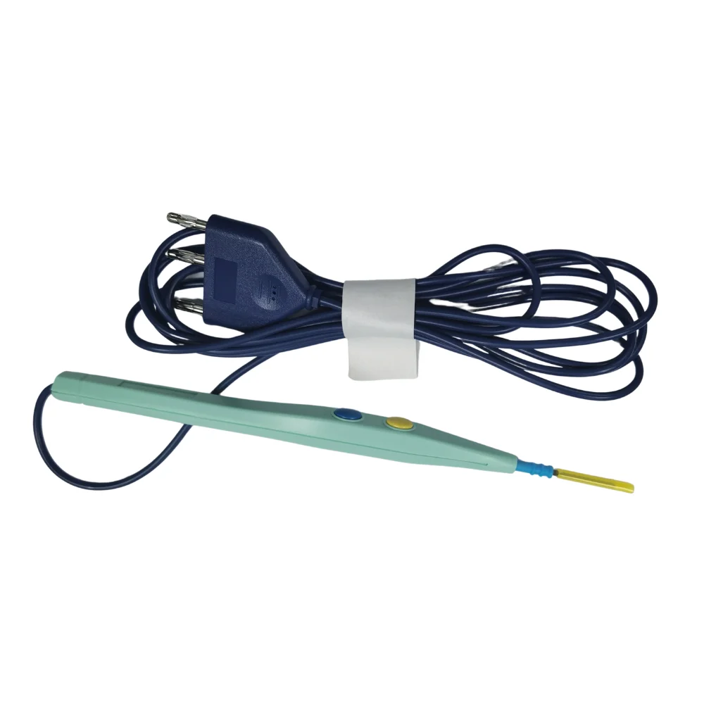 Disposable Hand Control Electrosurgical Pencil ESU Pencil With 3 Meters Cables and Blade