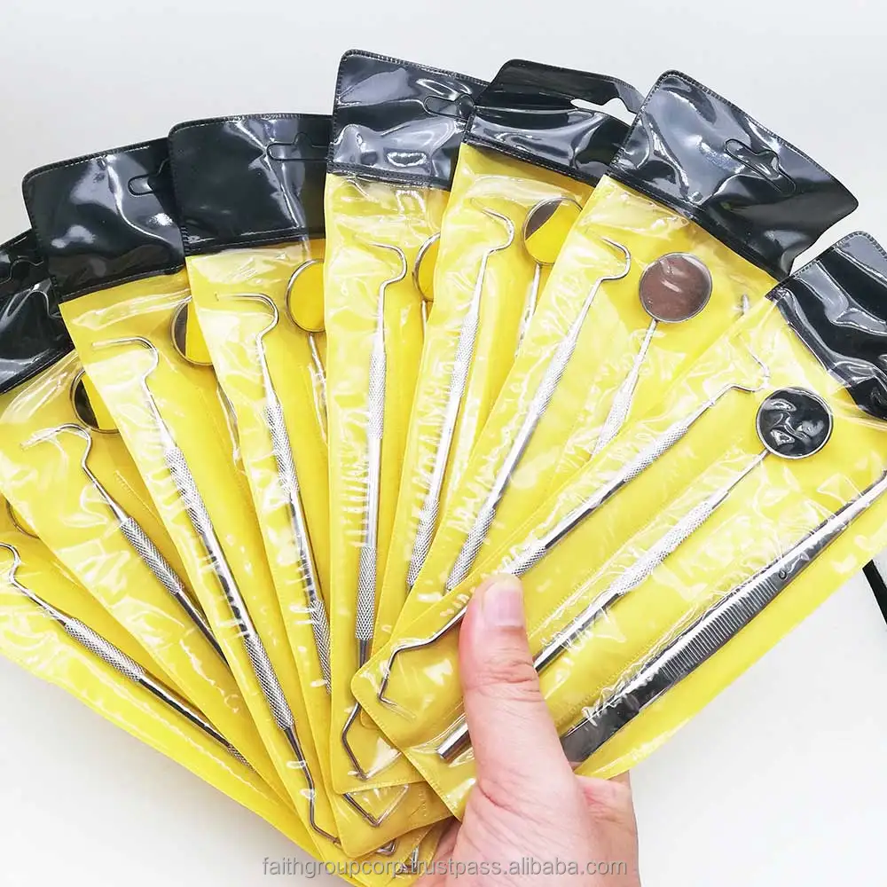 Dental Mirror Kit Dentistry Lab Mouth Mirror Dentists Pick Tool Teeth Scaler Dentist Tools Dental Materials Kits 3 pcs set