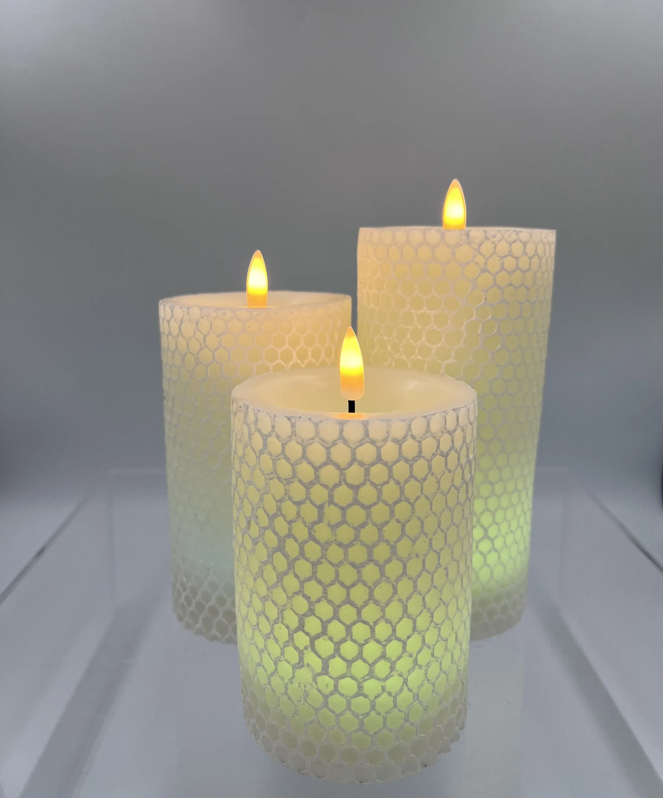 Party decoration - light up electronic candles -  Green plastic candle battery flickering Led candle - Vietnam High quality
