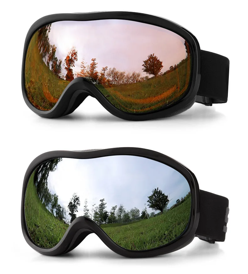 UV Protection Ski and Snowboard Over Glasses for Men Women & Youth Plastic Toric Lens Outdoor Sports Accessory