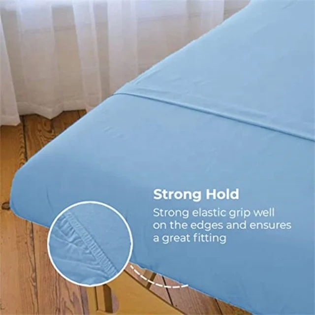 Wholesale Flannel Drap de Massage Luxe White Sheets for Massage Table Massage Chair Bed Cover Bedding Set Luxury with Logo